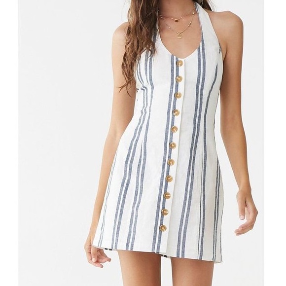 Forever 21 Dresses & Skirts - Forever 21 Striped Halter Dress